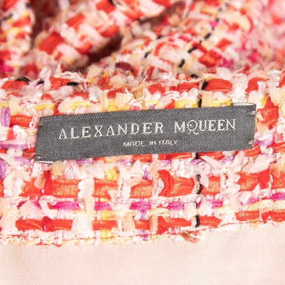 Alexander McQueen Tweed Midi Pencil Skirt Size IT 42 / US 6 - Picture 2 of 14